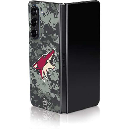 NHL Arizona Coyotes Camo Galaxy Z Fold5 5G Skin